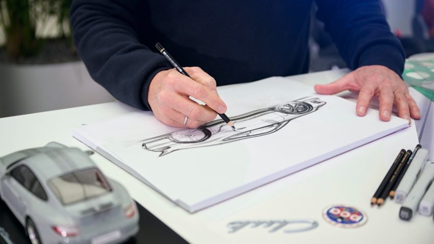 2022 Porsche 911 Classic Club Coupe - Design Sketch Wallpaper 850x478 #37