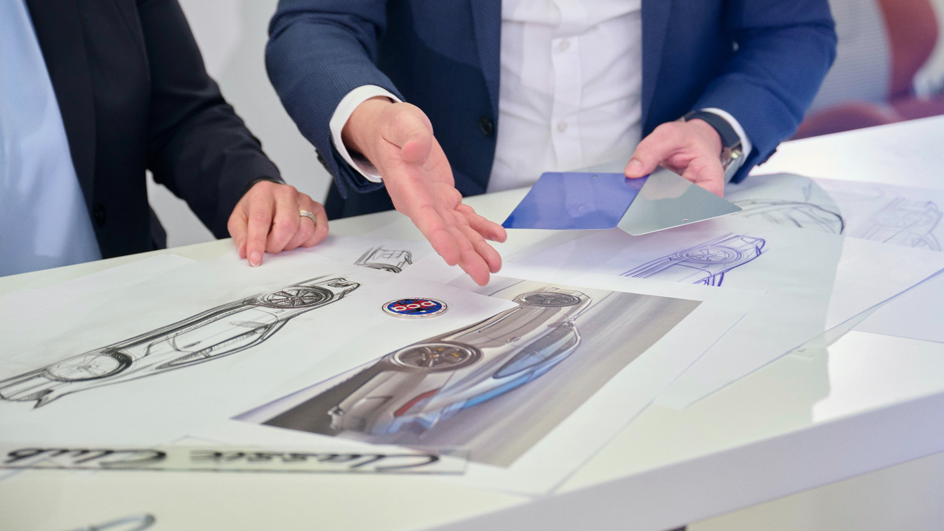 Download 2022 Porsche 911 Classic Club Coupe - Design Sketch HD Wallpaper 1920x1080 #35