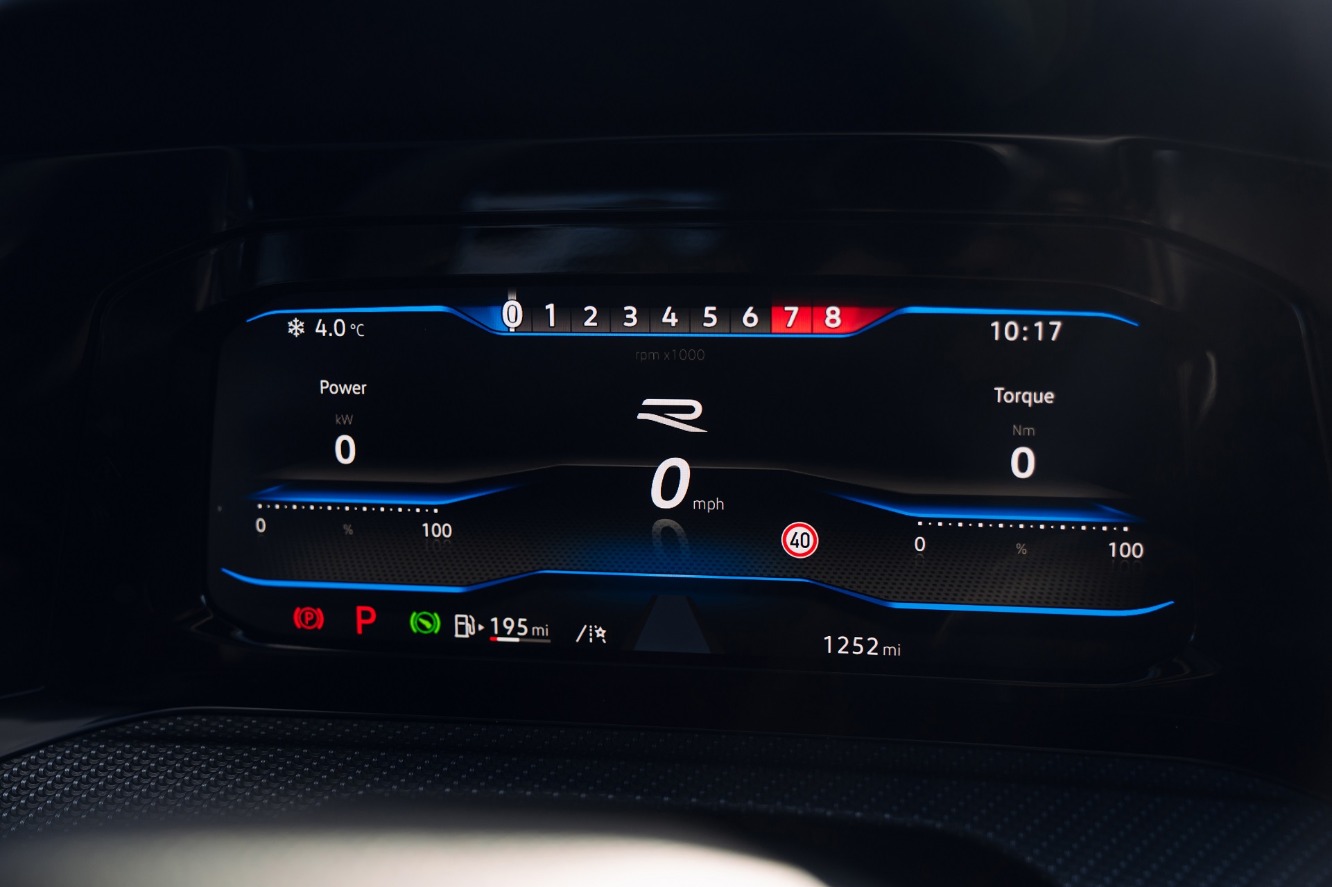 Download 2022 Volkswagen Golf R Estate - UK version - Instrument Cluster HD Wallpaper 1921x1280 #37
