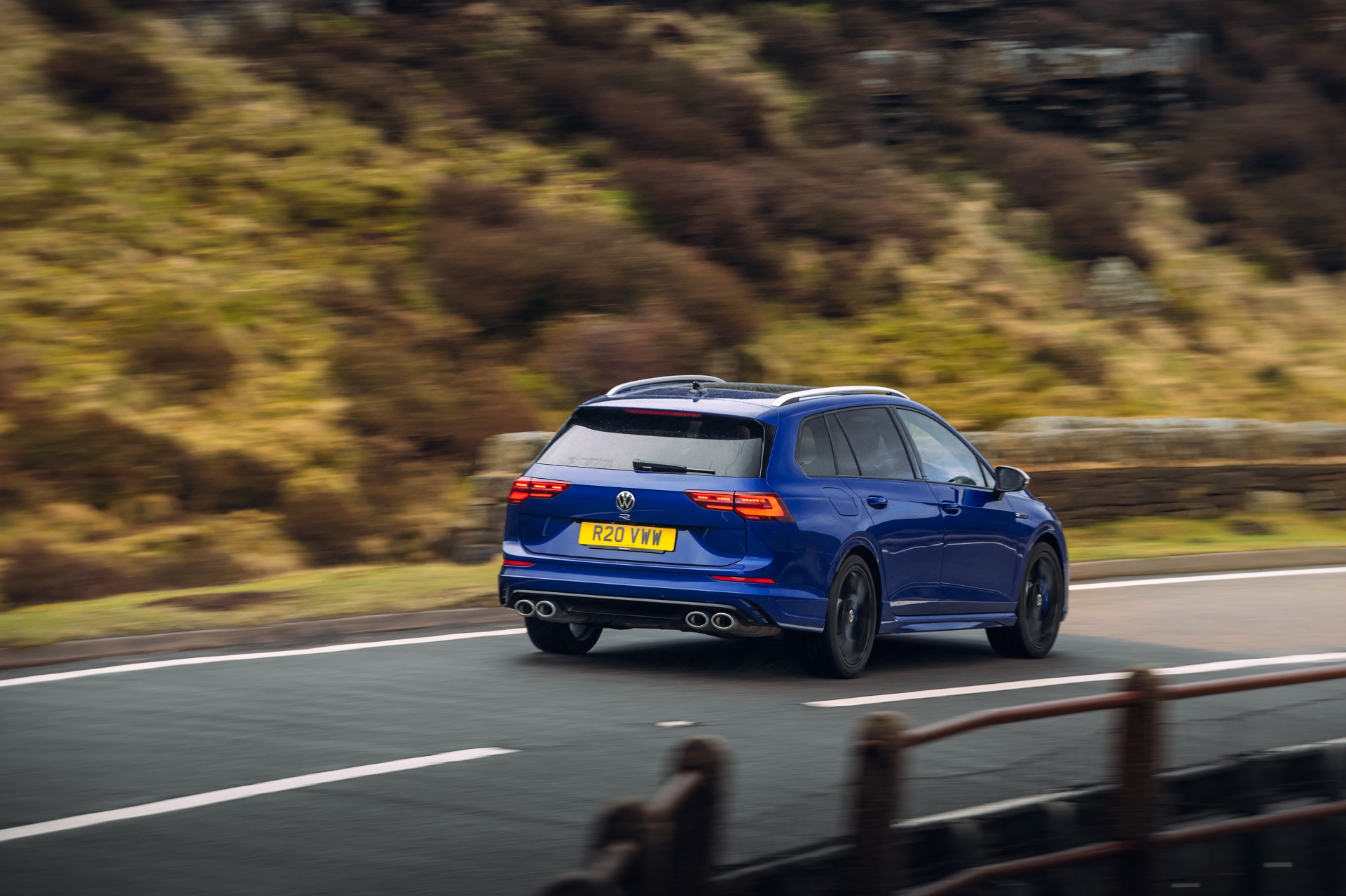 Download 2022 Volkswagen Golf R Estate - UK version - Rear Three-Quarter HD Wallpaper 1921x1280 #12