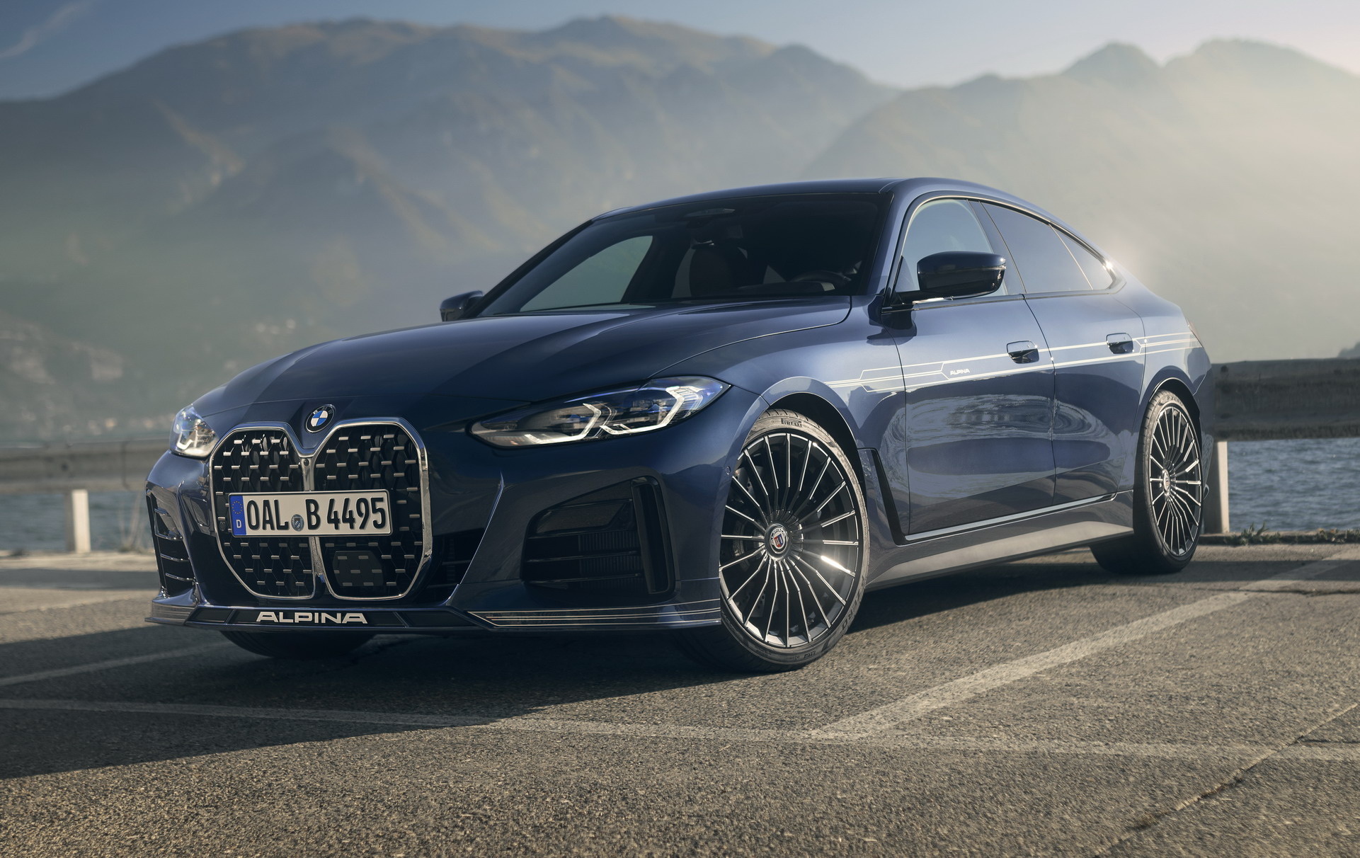 Download 2023 Alpina B4 Gran Coupe - Front Three-Quarter HD Wallpaper 1921x1212 #23