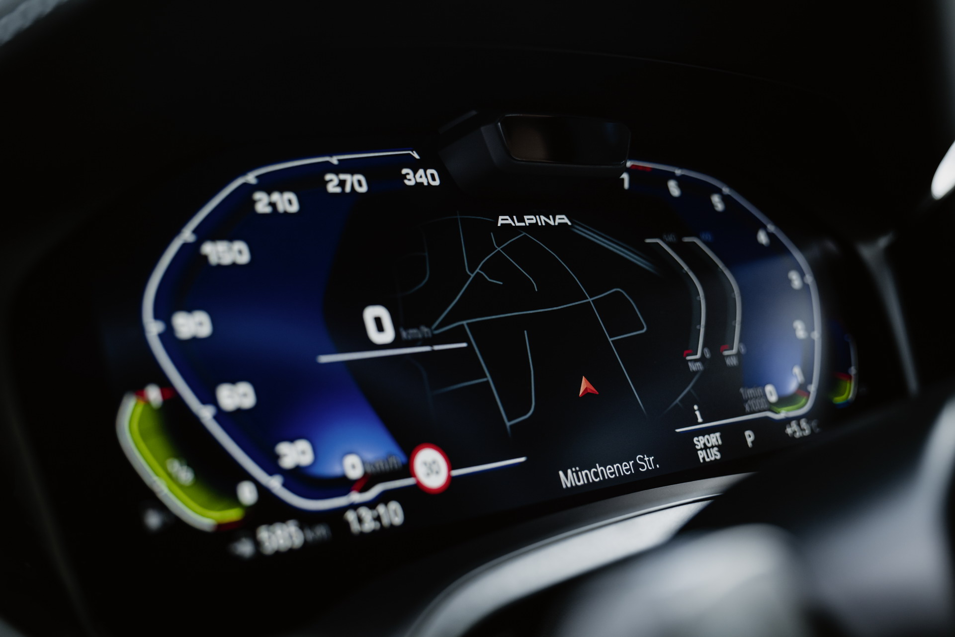 Download 2023 Alpina B4 Gran Coupe - Instrument Cluster HD Wallpaper 1921x1282 #51
