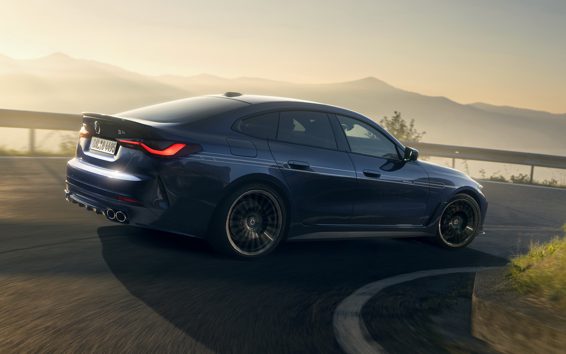 Download 2023 Alpina B4 Gran Coupe - Rear Three-Quarter HD Wallpaper 1921x1202 #6