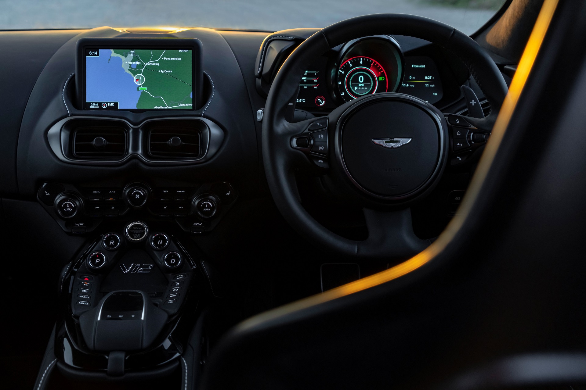 Download 2023 Aston Martin V12 Vantage - Central Console HD Wallpaper 1920x1279 #30