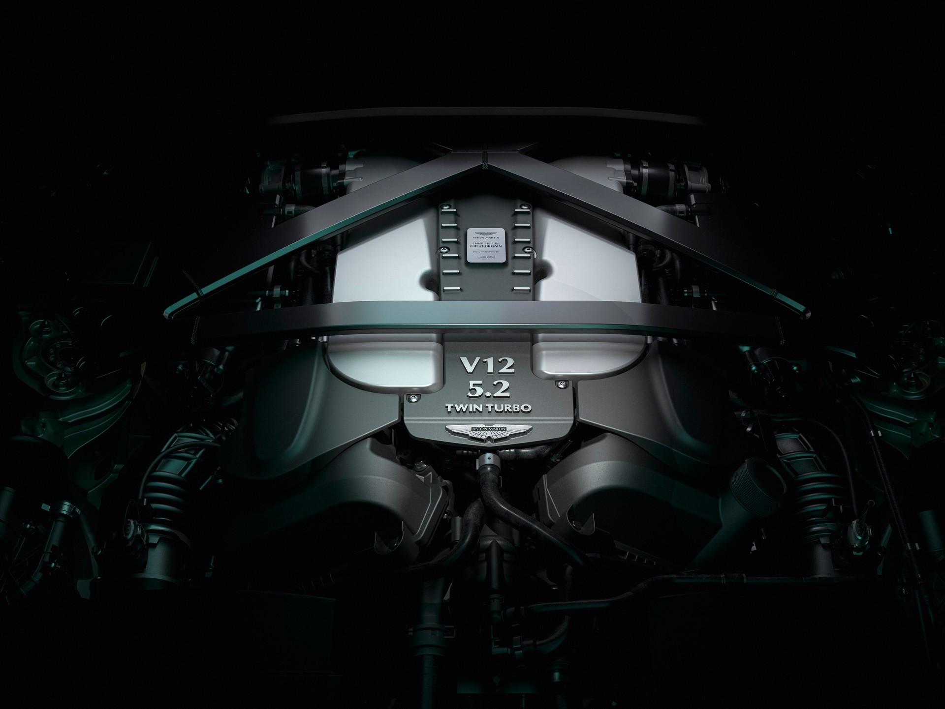 Download 2023 Aston Martin V12 Vantage - Engine HD Wallpaper 1920x1442 #47