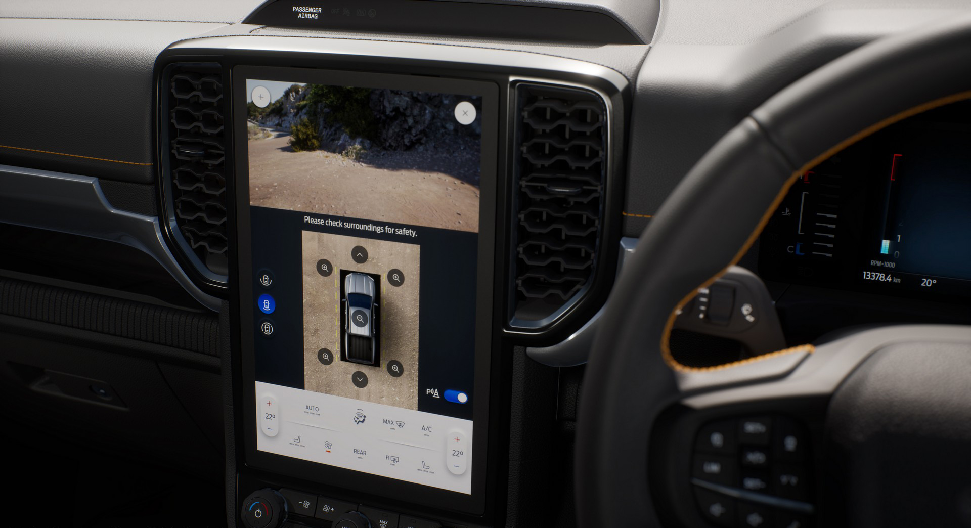 Download 2023 Ford Ranger Wildtrak - AU version - Central Console HD Wallpaper 1920x1044 #27