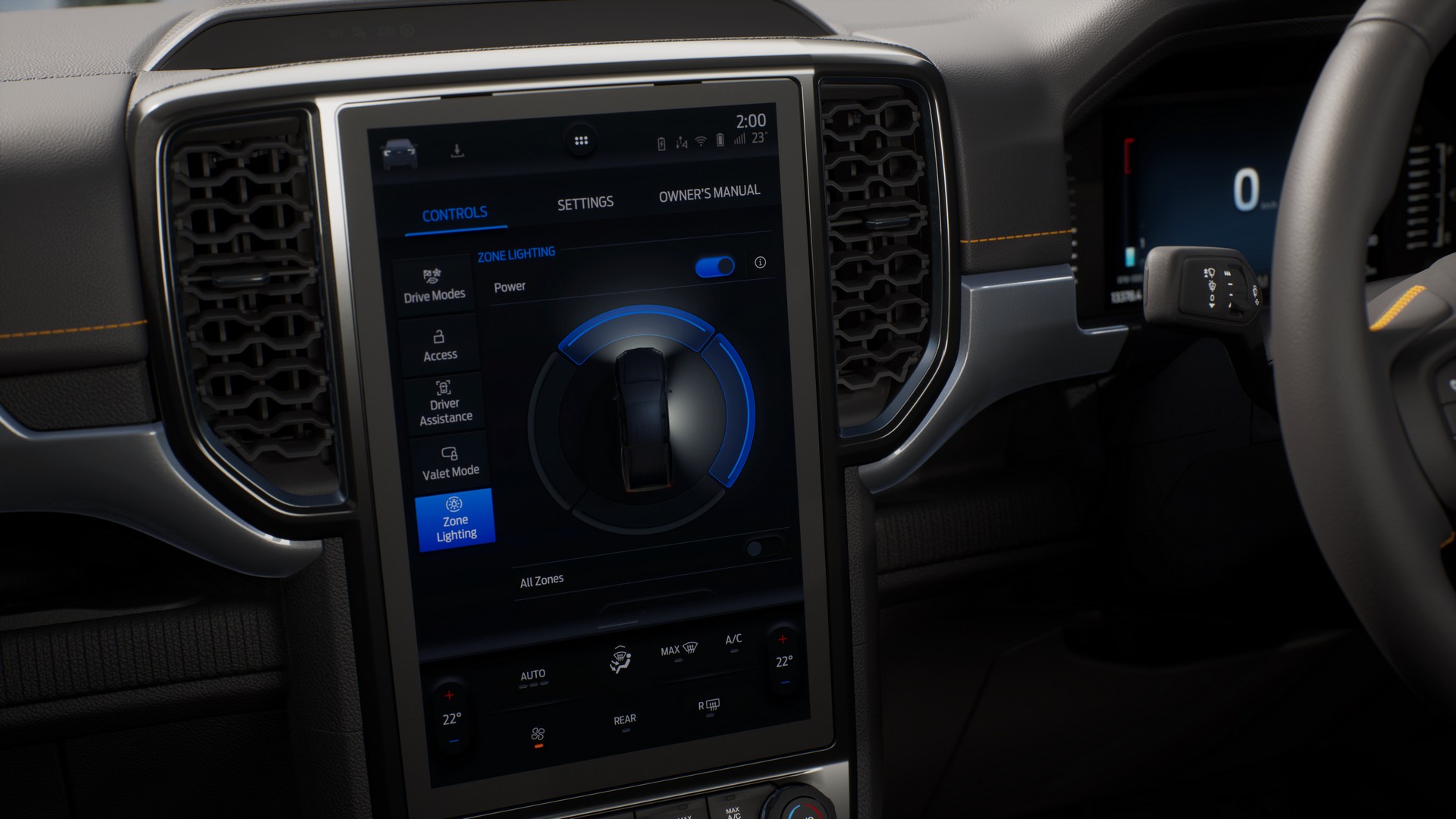 Download 2023 Ford Ranger Wildtrak - AU version - Central Console HD Wallpaper 1920x1080 #29