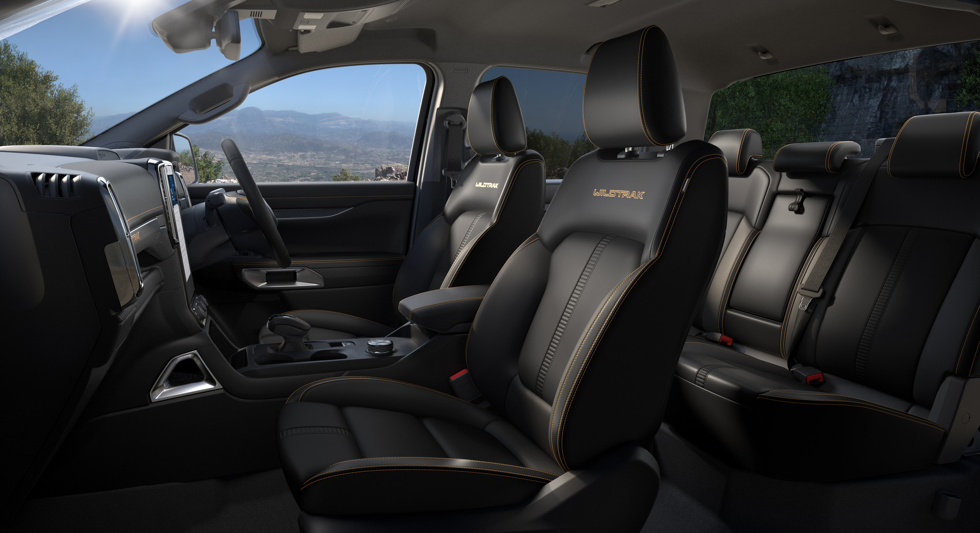 Download 2023 Ford Ranger Wildtrak - AU version - Interior, Detail HD Wallpaper 1920x1044 #34