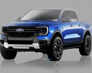 2023 Ford Ranger XLT - AU version - Design Sketch Wallpaper 190x150