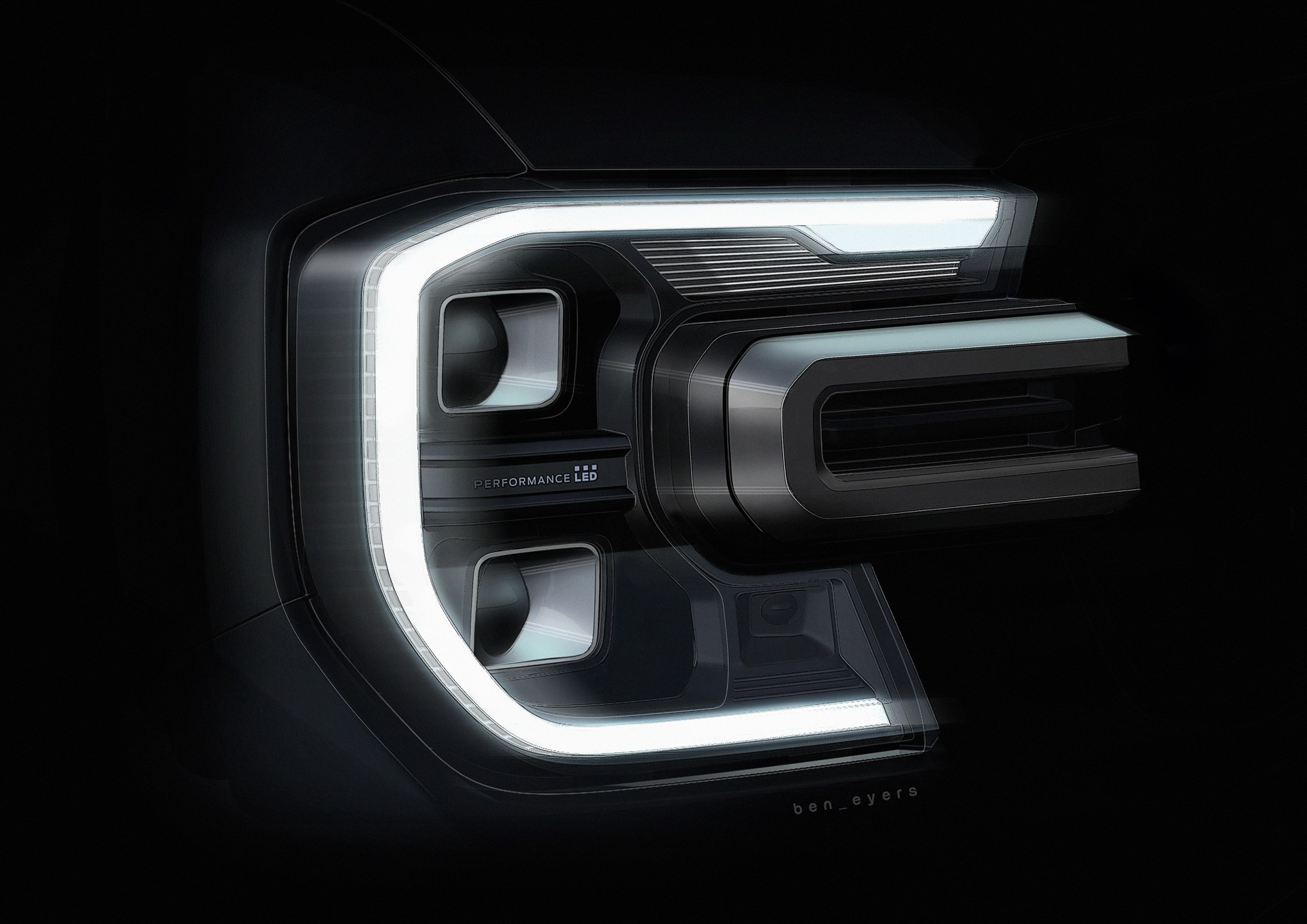 Download 2023 Ford Ranger XLT - AU version - Design Sketch HD Wallpaper 1920x1358 #31