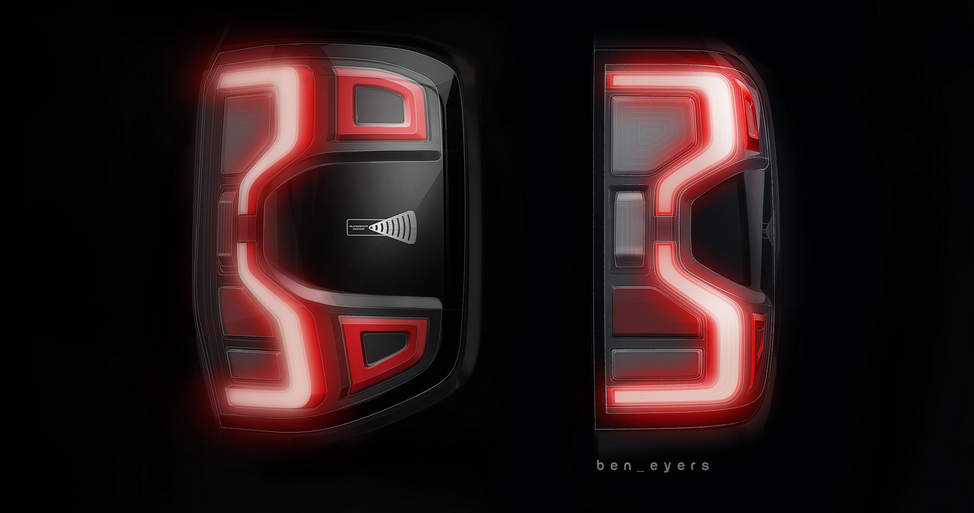 Download 2023 Ford Ranger XLT - AU version - Design Sketch HD Wallpaper 1920x1012 #34