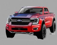 2023 Ford Ranger XLT - AU version - Design Sketch Wallpaper 190x150