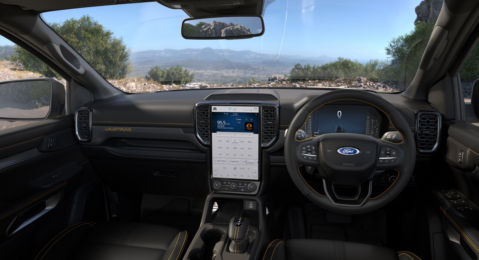 Download 2023 Ford Ranger XLT - AU version - Interior, Cockpit HD Wallpaper 1920x1044 #13