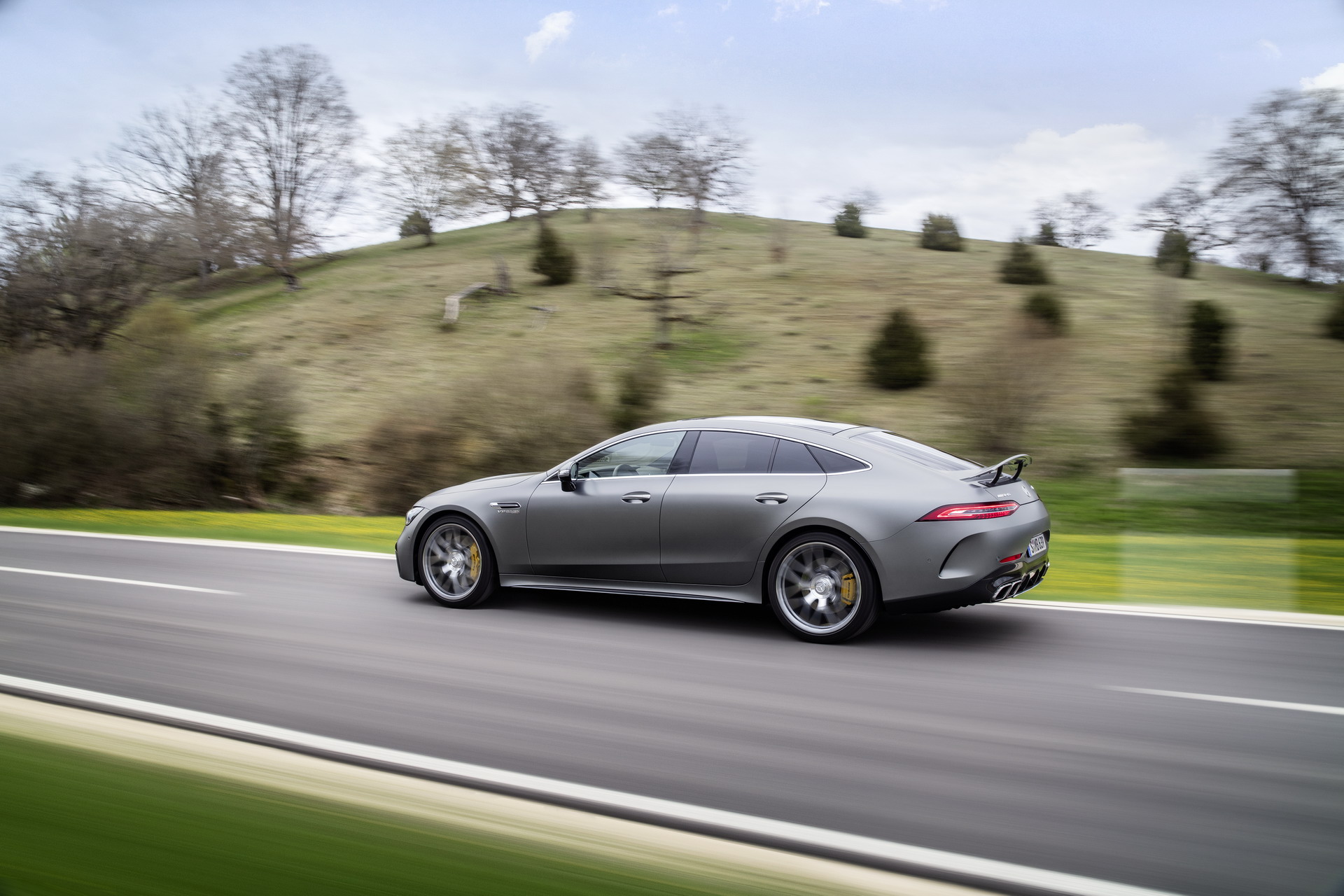 Download 2023 Mercedes-AMG GT 63 S 4-Door Coupe - Rear Three-Quarter HD Wallpaper 1920x1280 #9