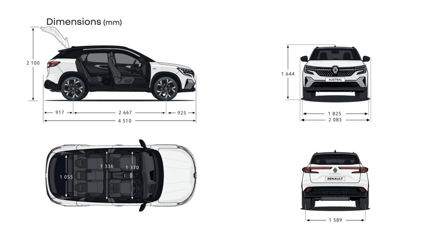 2023 Renault Austral - Dimensions Wallpaper 850x478 #74