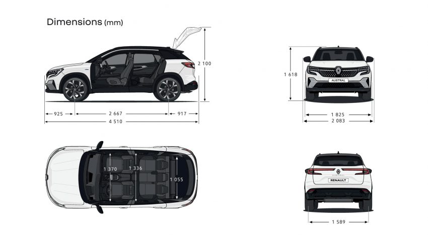 2023 Renault Austral - Dimensions Wallpaper 850x478 #73