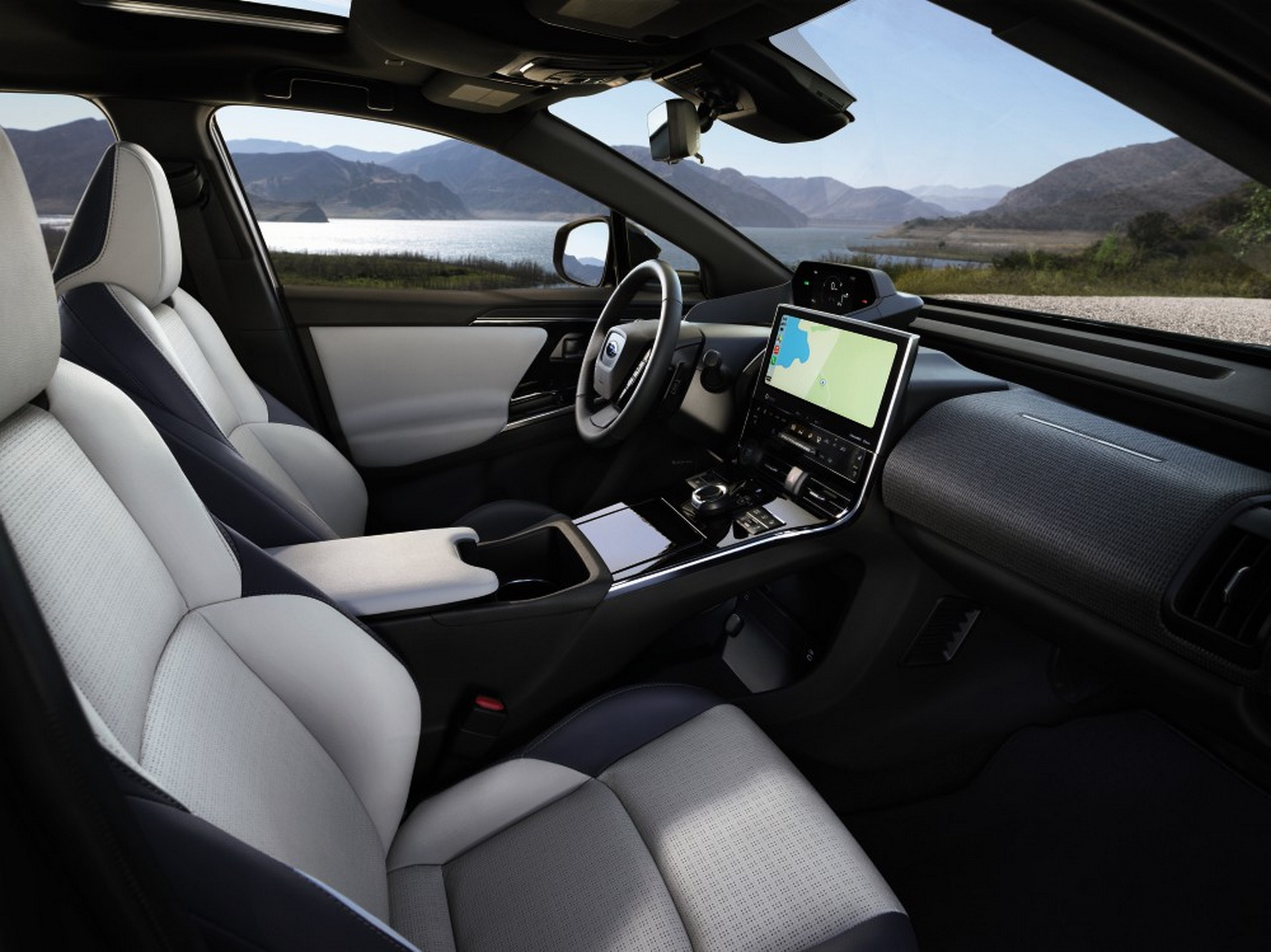 Download 2023 Subaru Solterra - Interior, Front Seats HD Wallpaper 1922x1440 #81