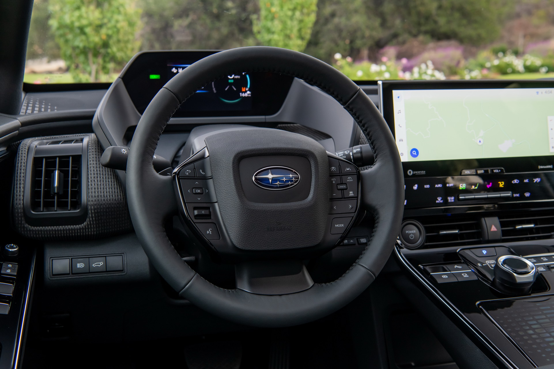 Download 2023 Subaru Solterra - Interior, Steering Wheel HD Wallpaper 1922x1281 #88