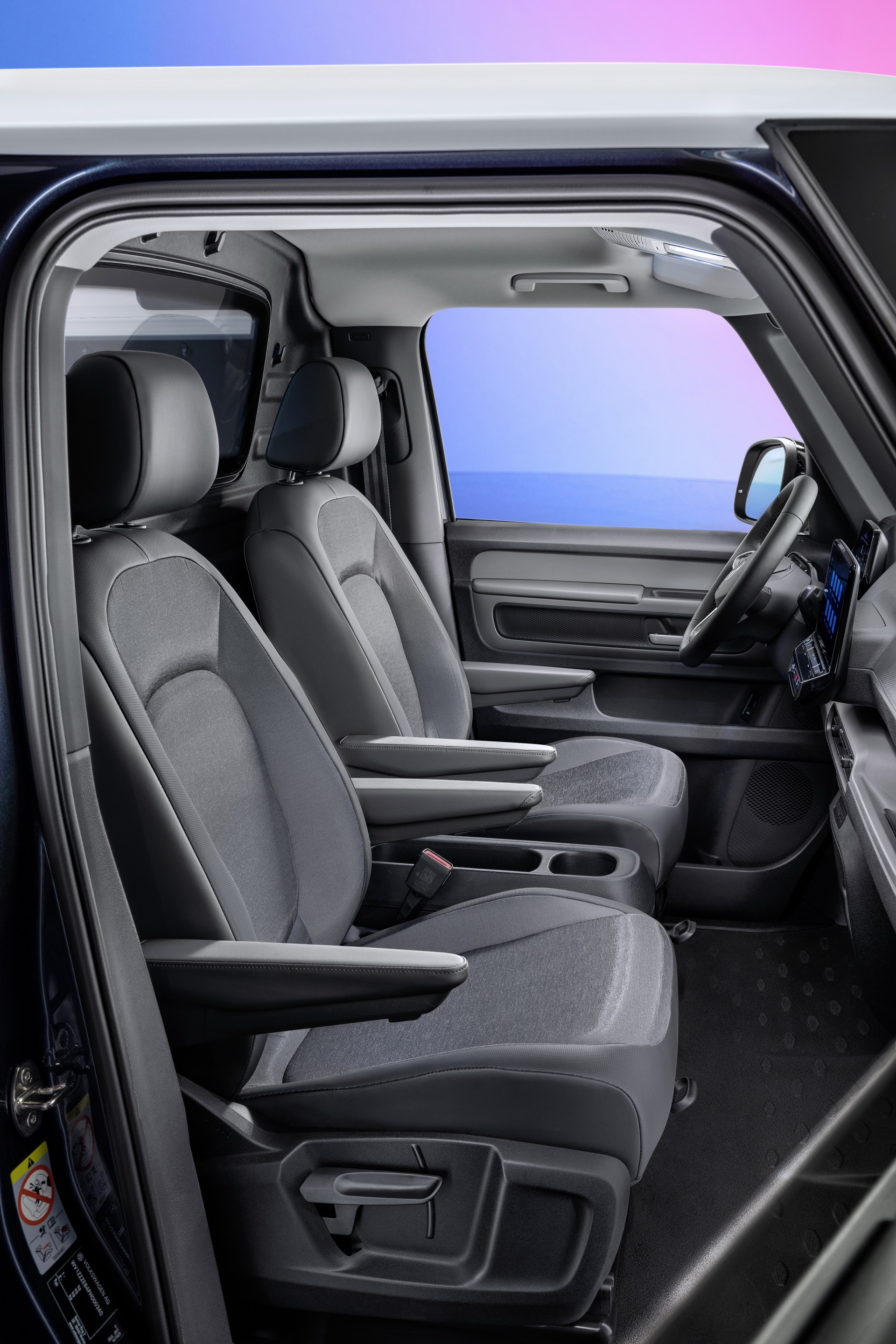 Download 2023 Volkswagen ID. Buzz Cargo - Interior, Seats HD Phone Wallpaper 1920x2880 #9