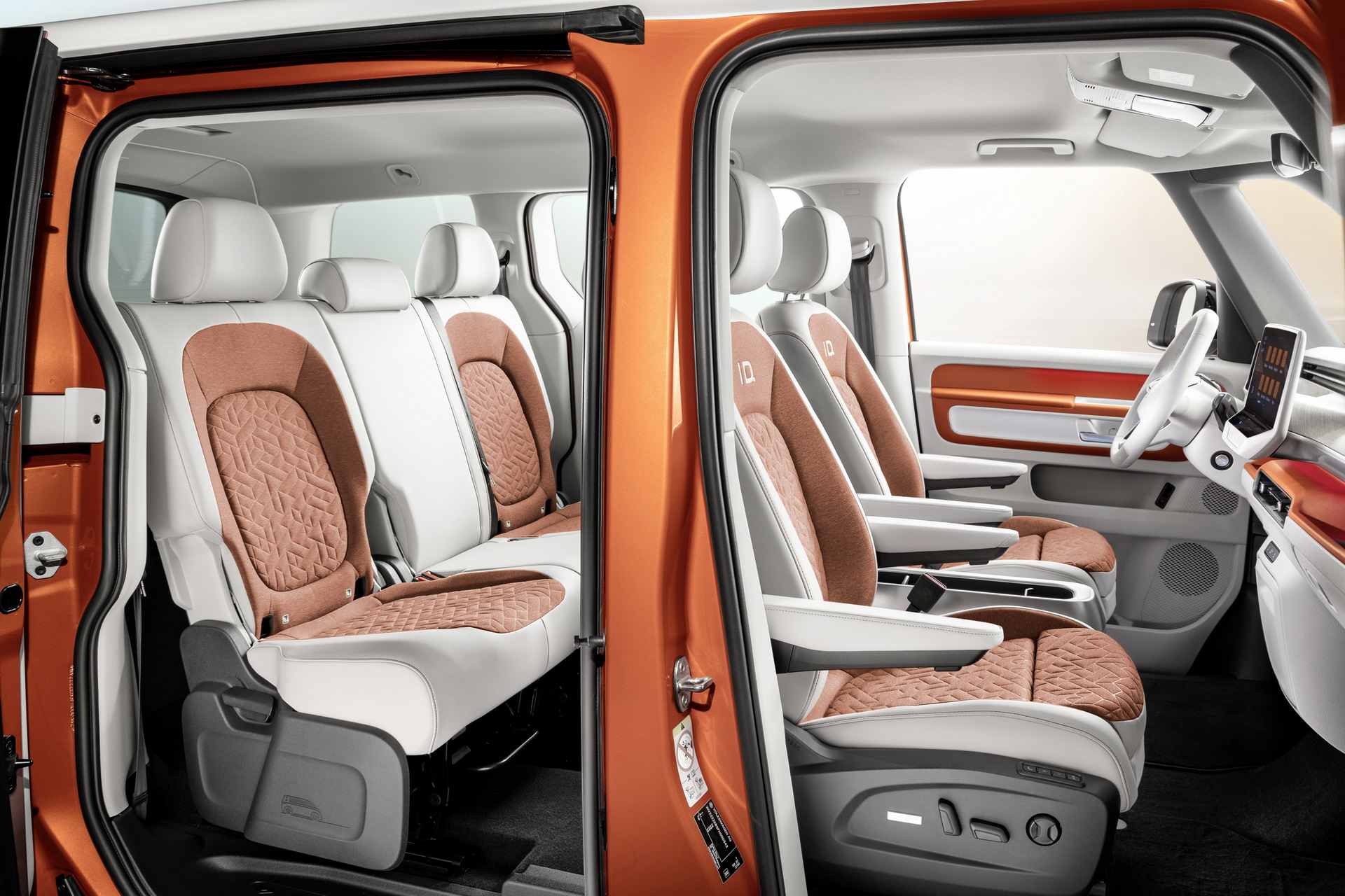 Download 2023 Volkswagen ID. Buzz - Interior, Seats HD Wallpaper 1920x1280 #26