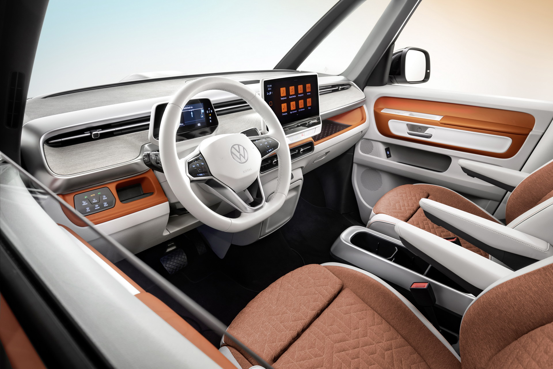 Download 2023 Volkswagen ID. Buzz - Interior HD Wallpaper 1920x1280 #22
