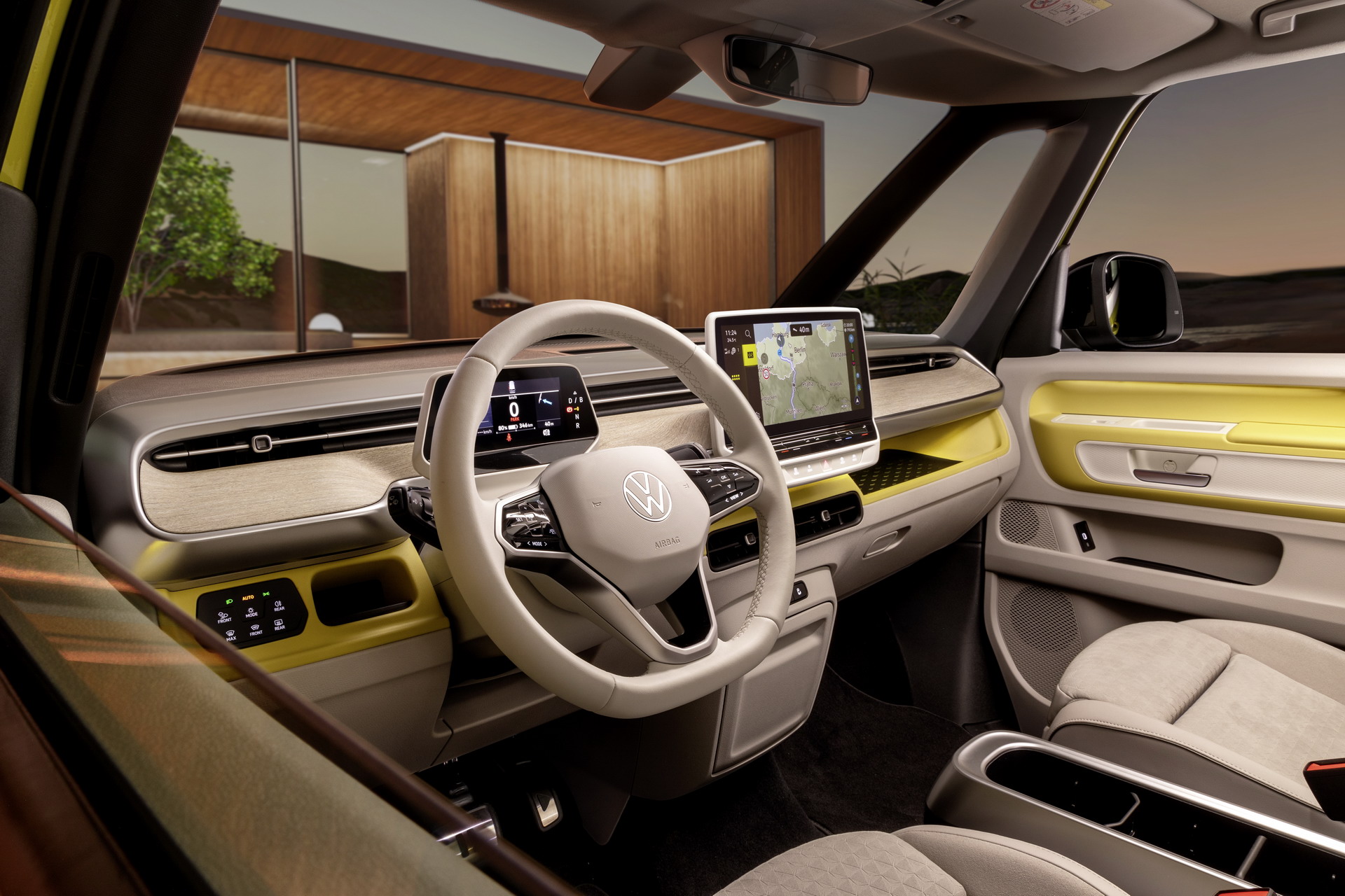 Download 2023 Volkswagen ID. Buzz - Interior HD Wallpaper 1920x1280 #8