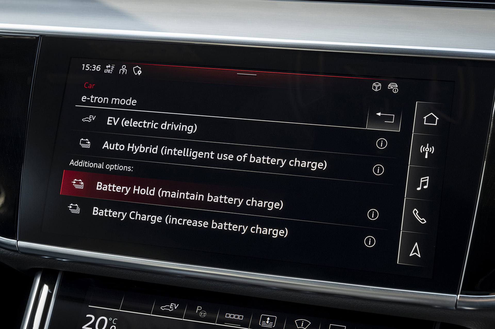 Download 2022 Audi A8 L 60 TFSI e - UK version - Central Console HD Wallpaper 1920x1279 #51