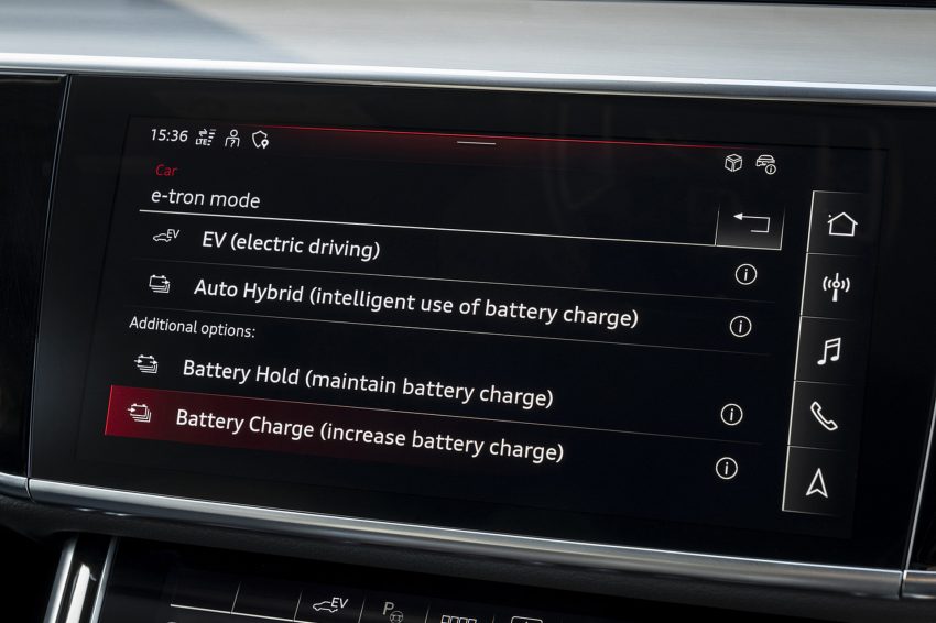 2022 Audi A8 L 60 TFSI e - UK version - Central Console Wallpaper 850x566 #53