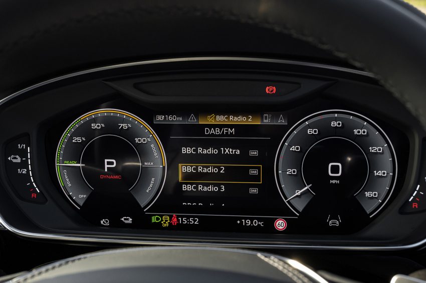 2022 Audi A8 L 60 TFSI e - UK version - Digital Instrument Cluster Wallpaper 850x566 #43