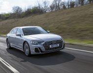 2022 Audi A8 L 60 TFSI e - UK version - Front Three-Quarter Wallpaper 190x150