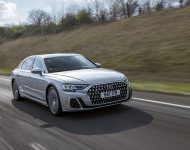 2022 Audi A8 L 60 TFSI e - UK version - Front Three-Quarter Wallpaper 190x150