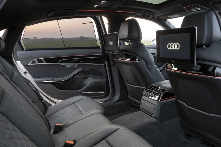 2022 Audi A8 L 60 TFSI e - UK version - Interior, Rear Seats Wallpaper 850x567 #60