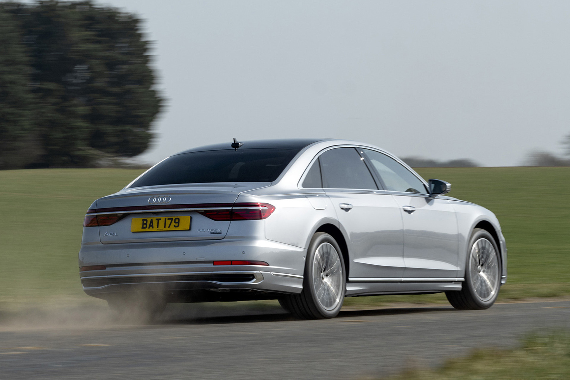 Download 2022 Audi A8 L 60 TFSI e - UK version - Rear Three-Quarter HD Wallpaper 1920x1280 #4