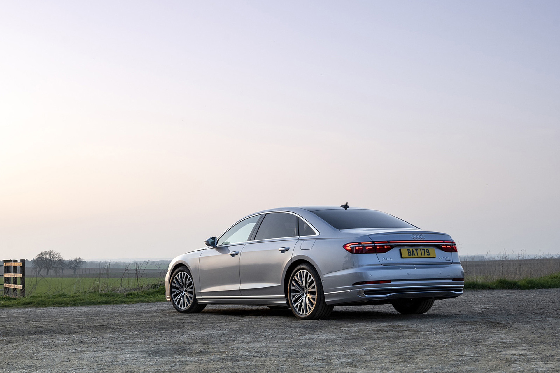 Download 2022 Audi A8 L 60 TFSI e - UK version - Rear Three-Quarter HD Wallpaper 1920x1280 #22