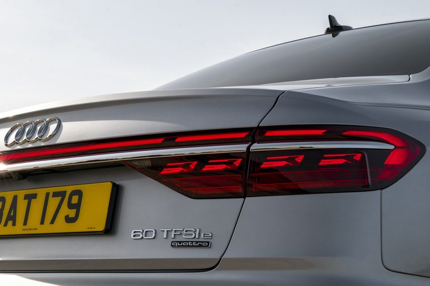 2022 Audi A8 L 60 TFSI e - UK version - Tail Light Wallpaper 850x566 #31