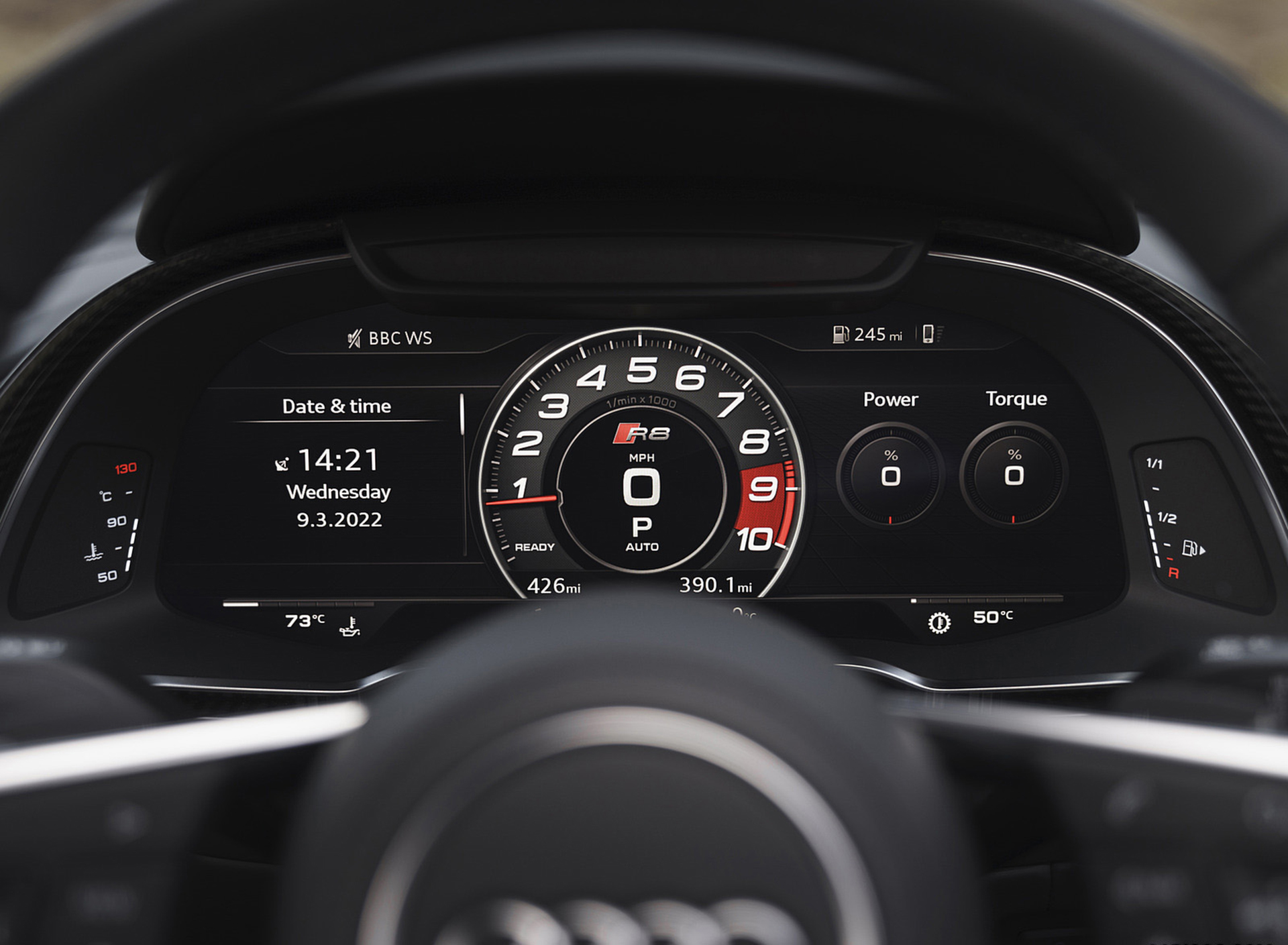 Download 2022 Audi R8 Coupé V10 Performance RWD - UK version - Digital Instrument Cluster HD Wallpaper 1920x1409 #95