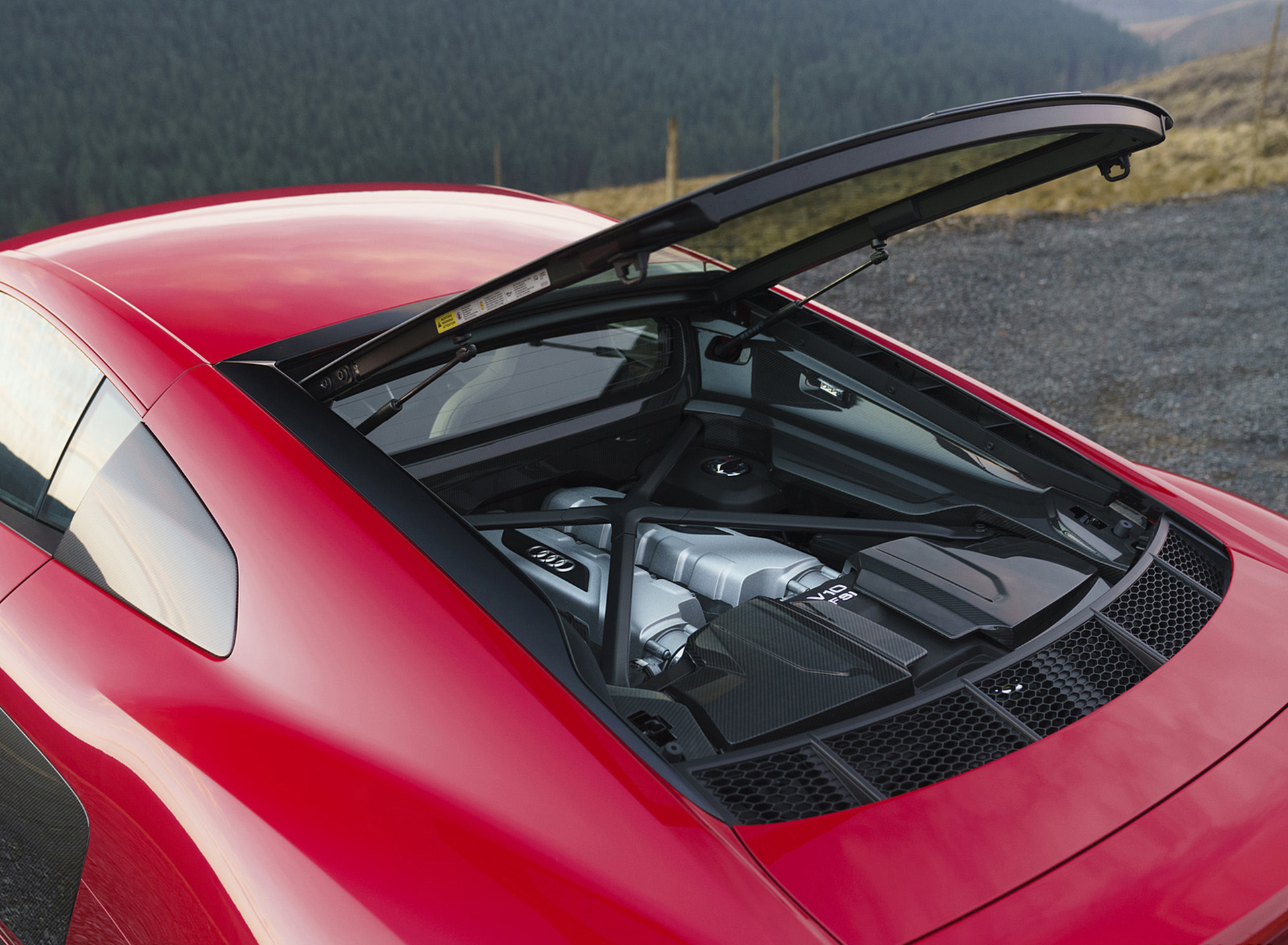 Download 2022 Audi R8 Coupé V10 Performance RWD - UK version - Engine HD Wallpaper 1920x1409 #82