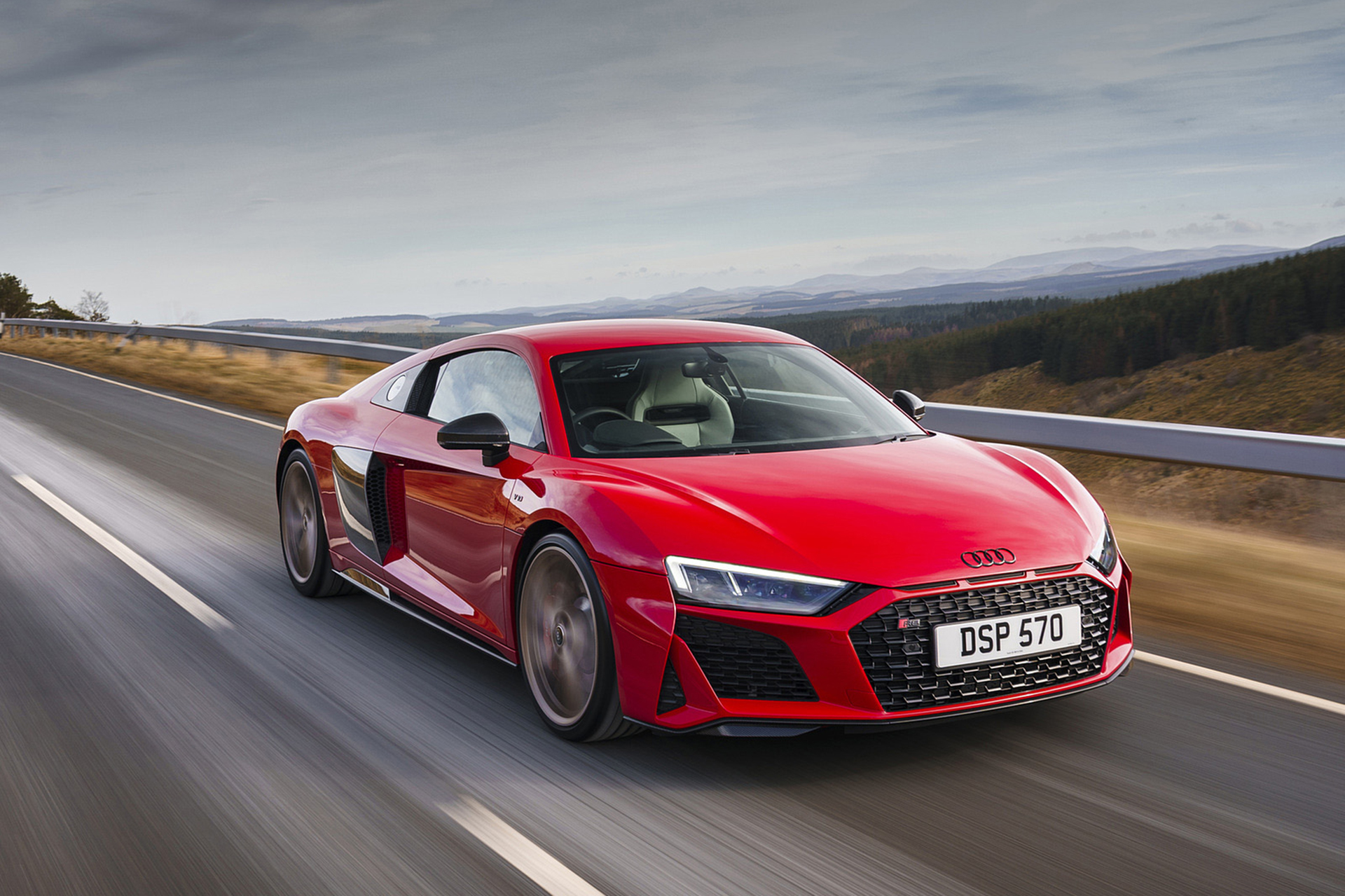 Download 2022 Audi R8 Coupé V10 Performance RWD - UK version - Front Three-Quarter HD Wallpaper 1920x1279 #31