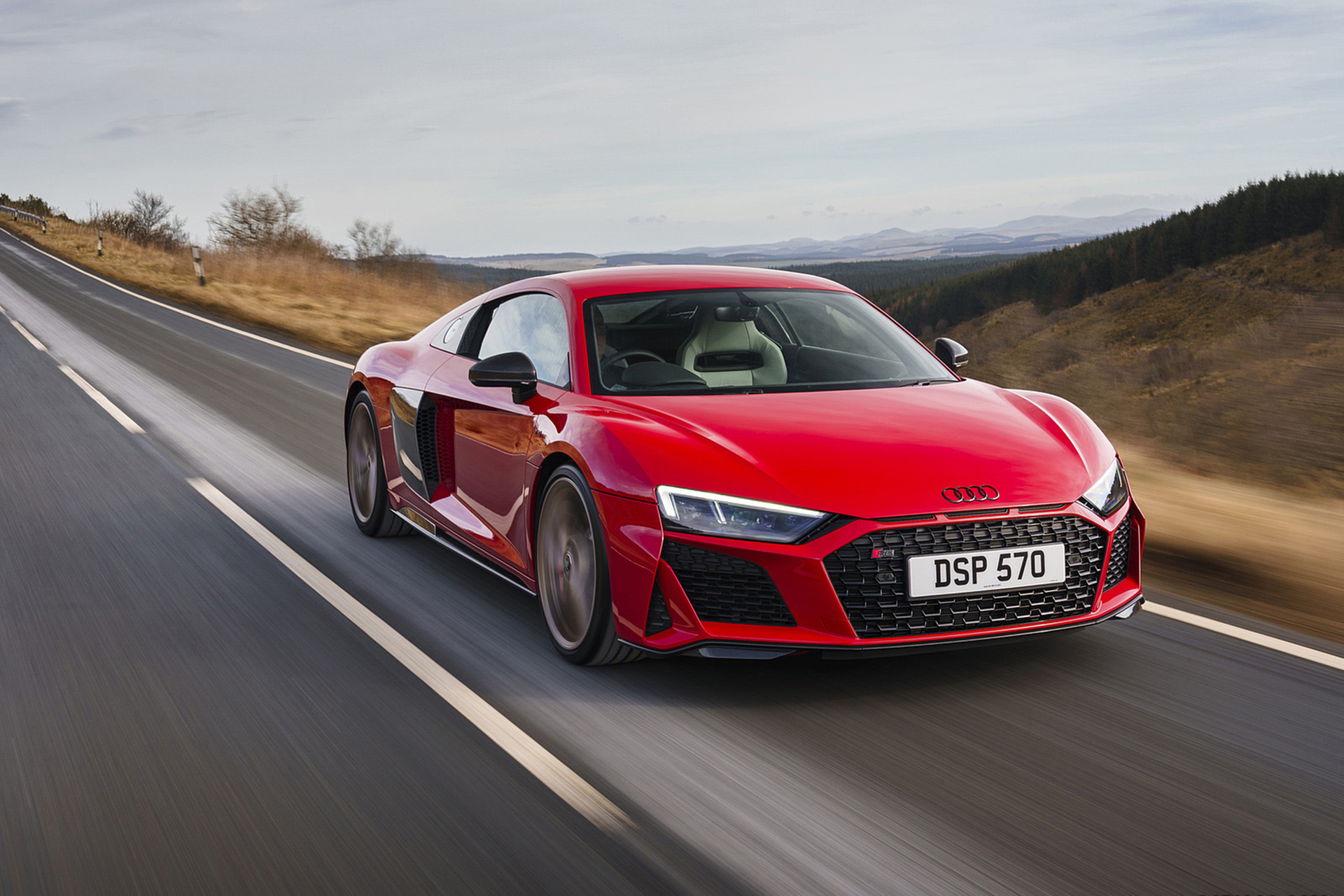 Download 2022 Audi R8 Coupé V10 Performance RWD - UK version - Front Three-Quarter HD Wallpaper 1920x1280 #32