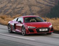 2022 Audi R8 Coupé V10 Performance RWD - UK version - Front Three-Quarter Wallpaper 190x150