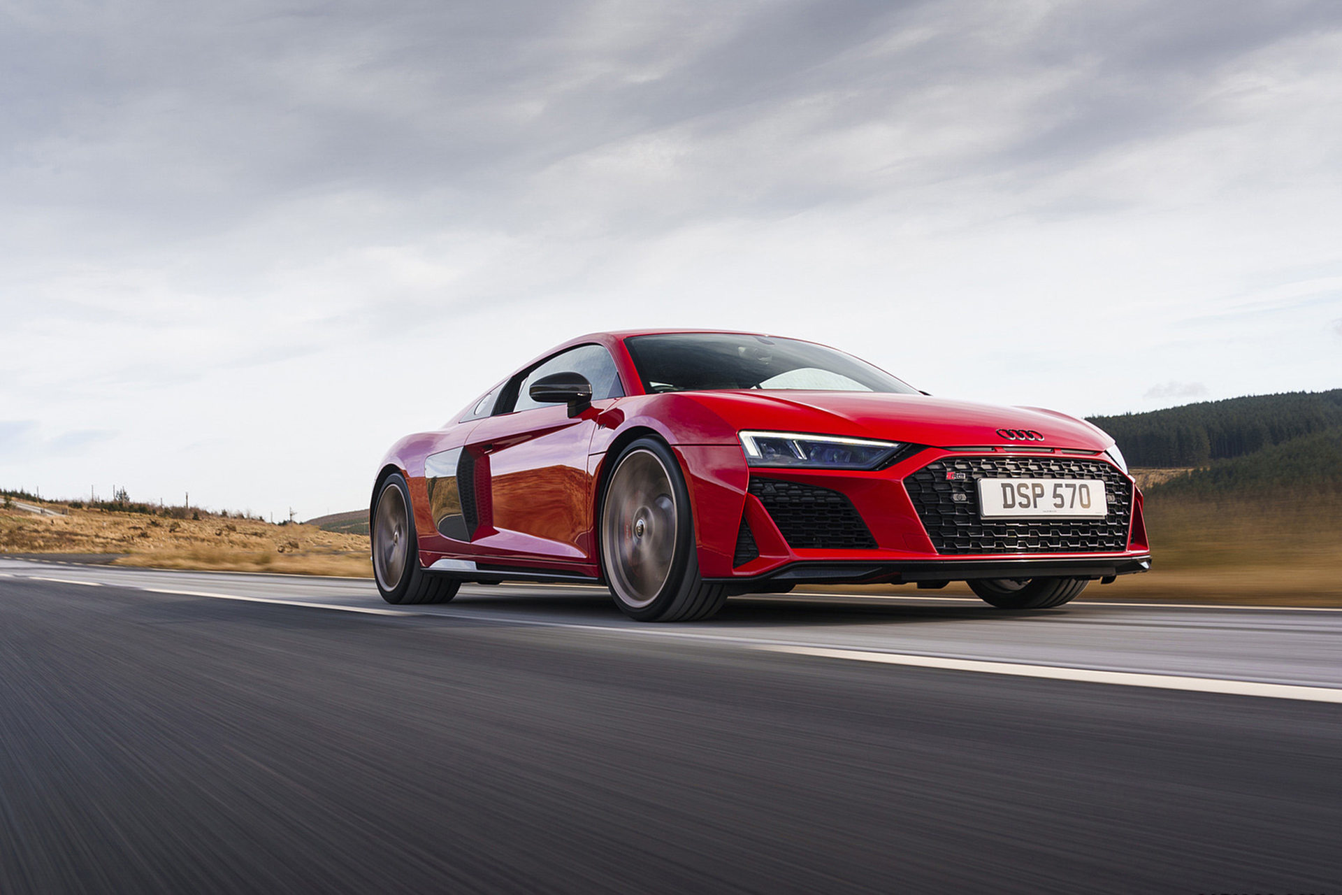 Download 2022 Audi R8 Coupé V10 Performance RWD - UK version - Front Three-Quarter HD Wallpaper 1920x1280 #34
