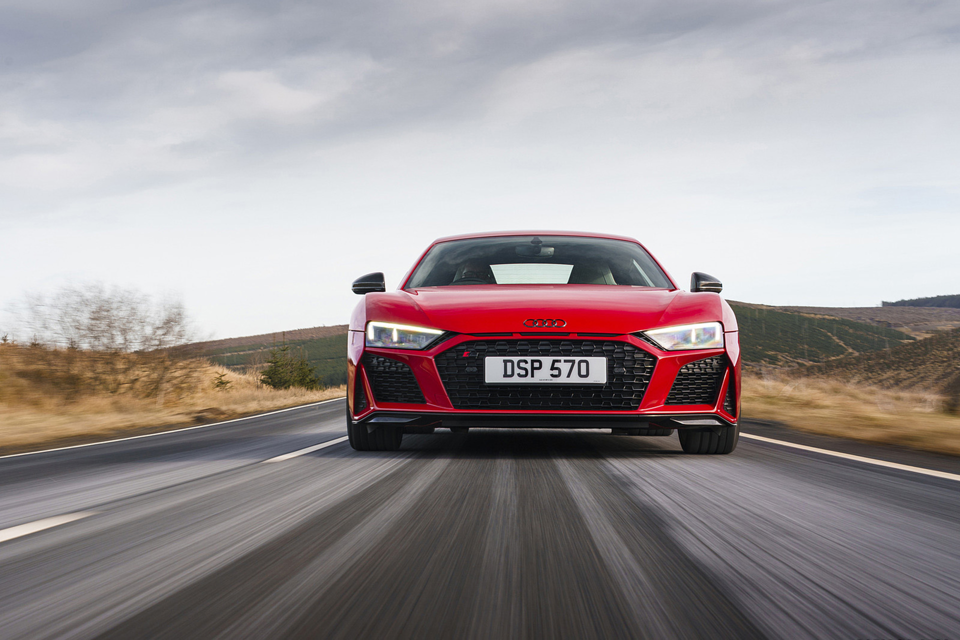 Download 2022 Audi R8 Coupé V10 Performance RWD - UK version - Front HD Wallpaper 1920x1280 #35
