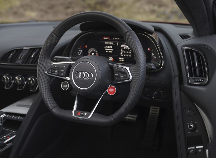 2022 Audi R8 Coupé V10 Performance RWD - UK version - Interior, Steering Wheel Wallpaper 850x624 #113