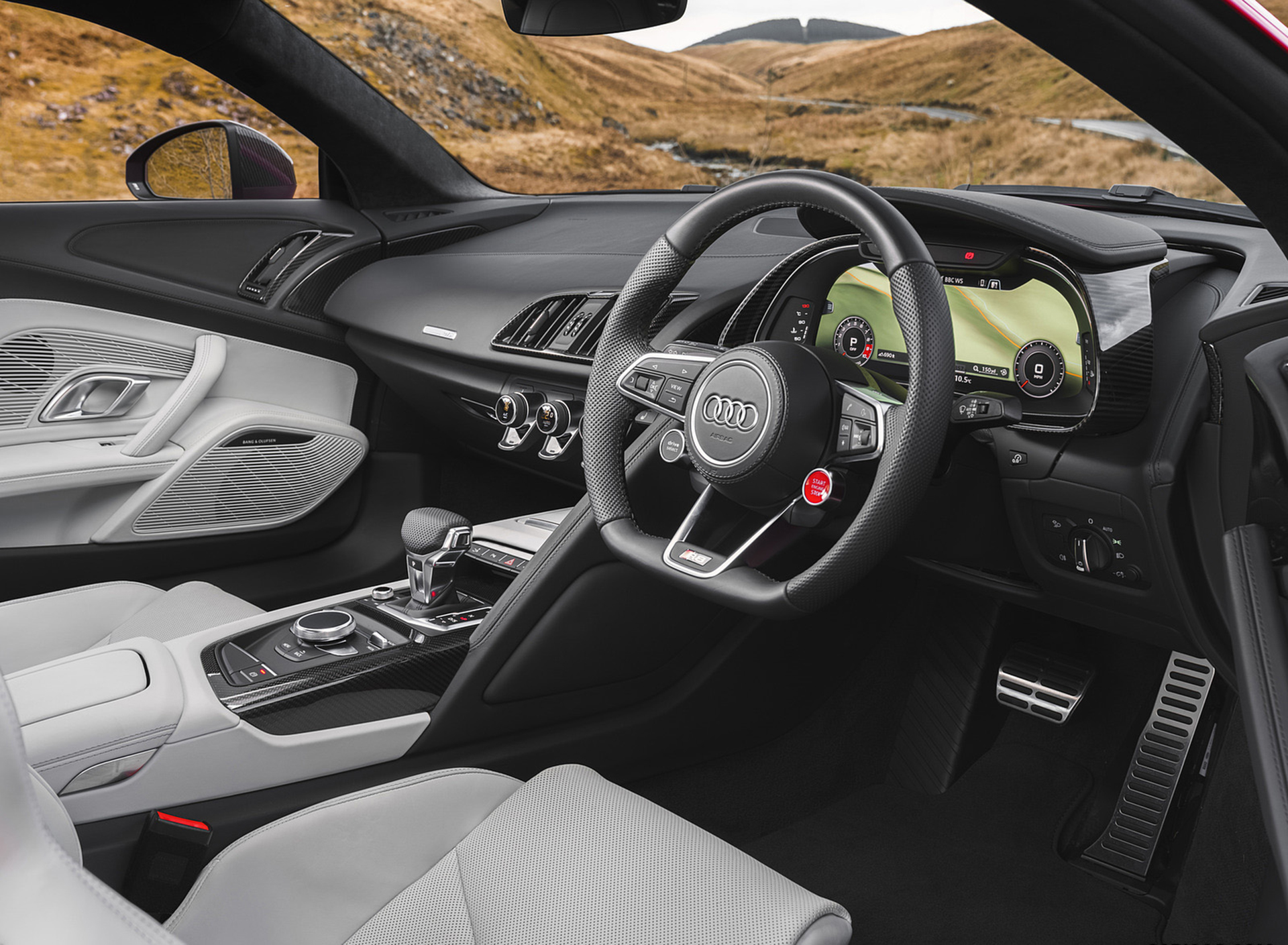 Download 2022 Audi R8 Coupé V10 Performance RWD - UK version - Interior HD Wallpaper 1920x1409 #93
