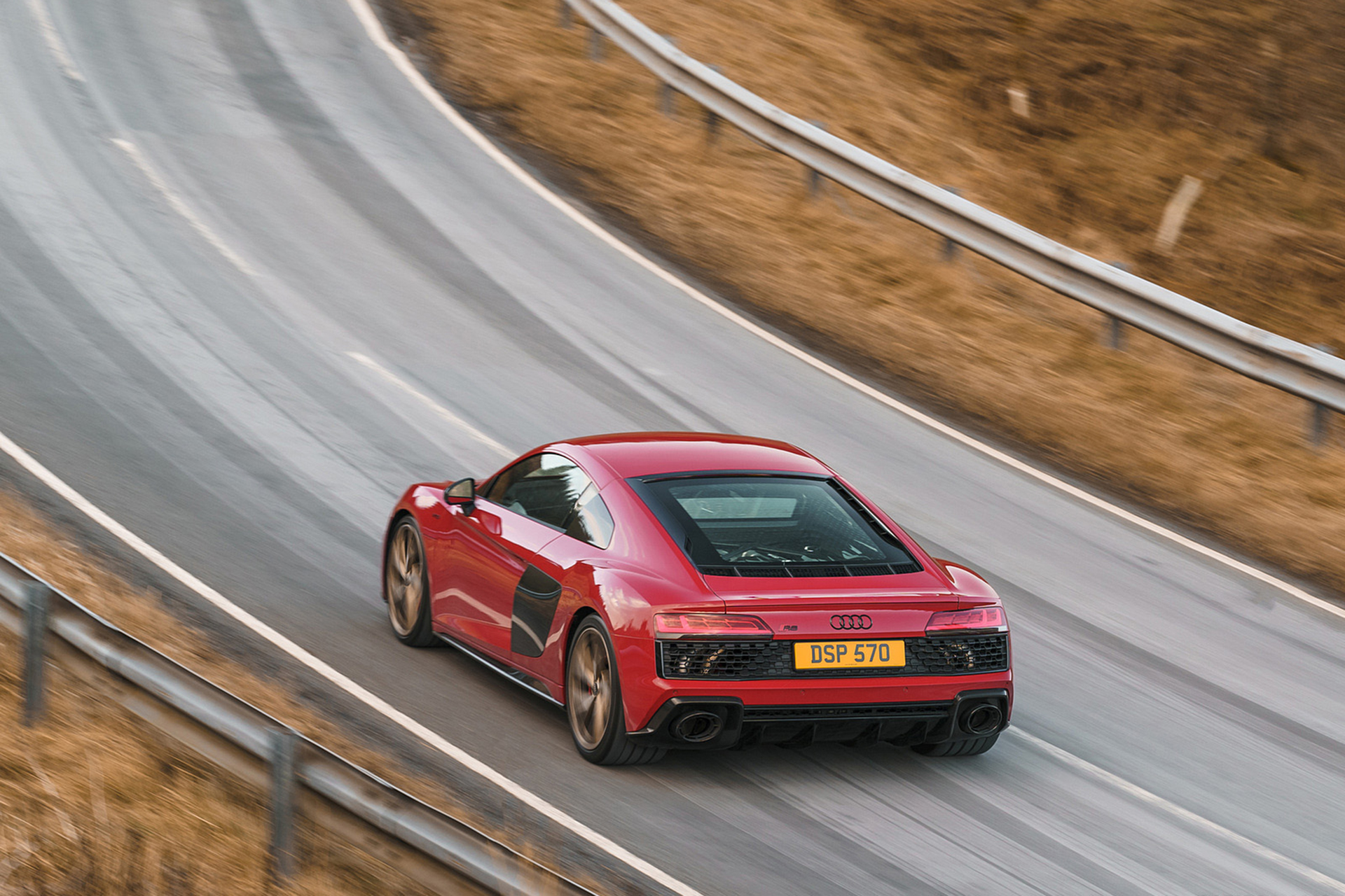 Download 2022 Audi R8 Coupé V10 Performance RWD - UK version - Rear Three-Quarter HD Wallpaper 1920x1280 #8