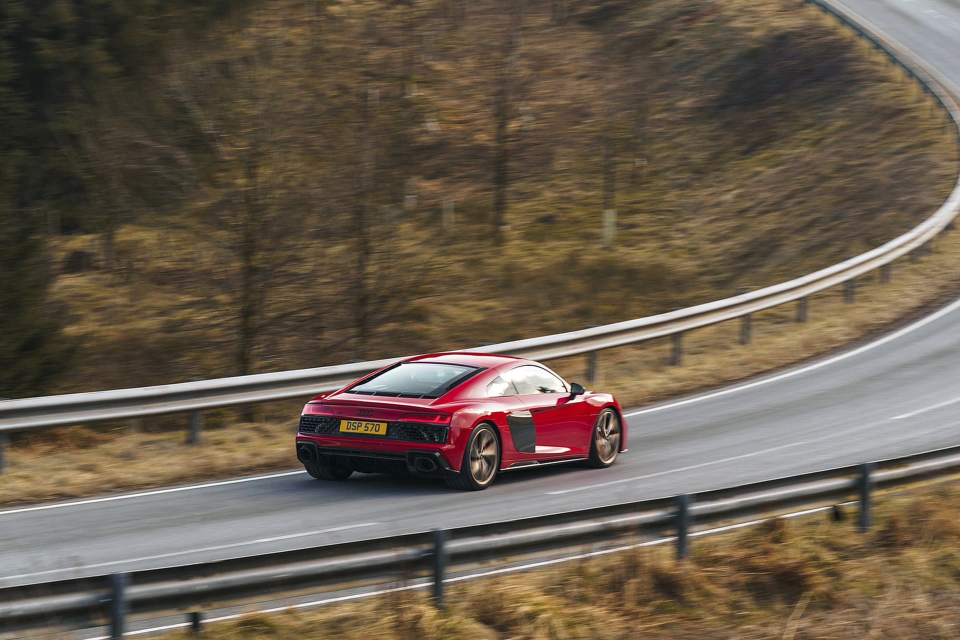 Download 2022 Audi R8 Coupé V10 Performance RWD - UK version - Rear Three-Quarter HD Wallpaper 1920x1280 #9