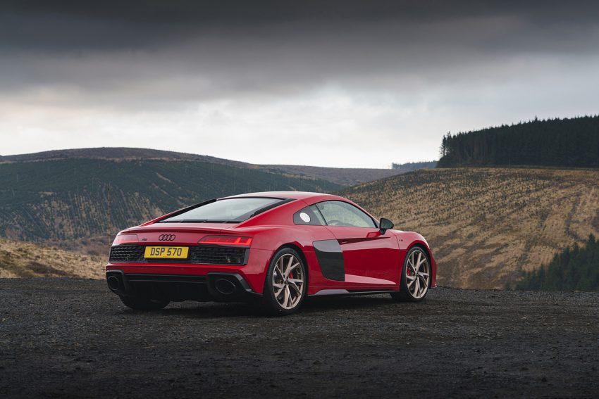 2022 Audi R8 Coupé V10 Performance RWD - UK version - Rear Three-Quarter Wallpaper 850x567 #53