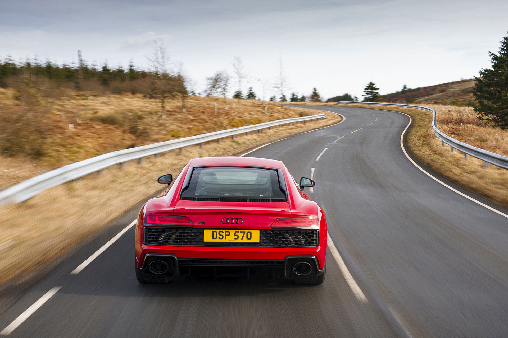 Download 2022 Audi R8 Coupé V10 Performance RWD - UK version - Rear HD Wallpaper 1920x1280 #24