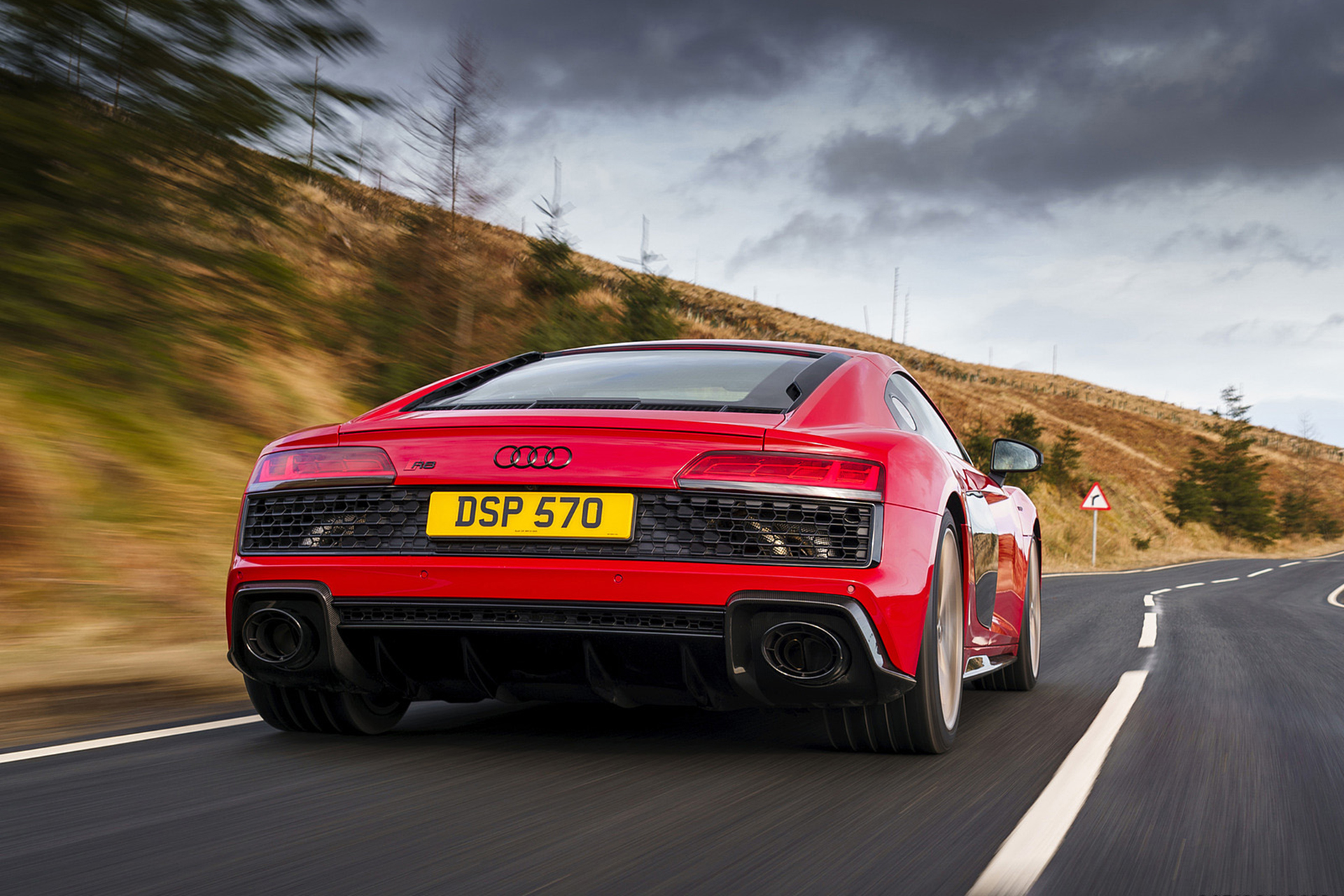 Download 2022 Audi R8 Coupé V10 Performance RWD - UK version - Rear HD Wallpaper 1920x1280 #19