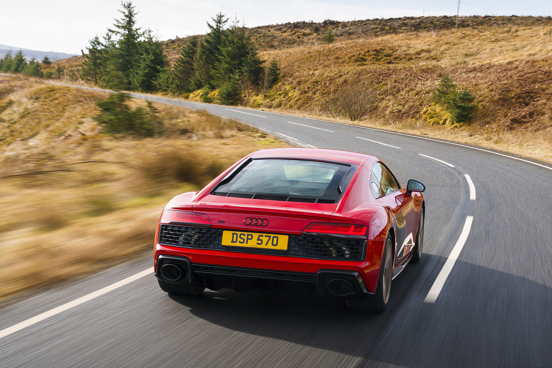 Download 2022 Audi R8 Coupé V10 Performance RWD - UK version - Rear HD Wallpaper 1920x1280 #20